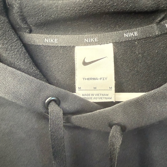 Nike Therma-Fit Black Hoodie with White Accents - Picture 2 of 4